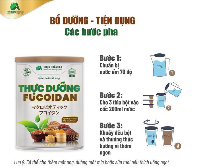 Thực Dưỡng Fucoidan - Thực dưỡng miễn dịch cho người bị ung thư. Hộp 500mg