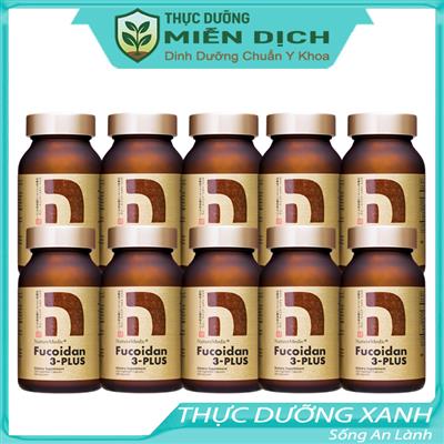 Liệu trình 10 hộp Fucoidan 3-Plus hỗ trợ điều trị ung thư, Mỗi hộp 160 viên